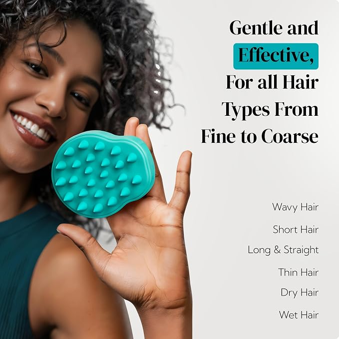 HEETA Hair Scalp Massager Shampoo Brush 2 Pack, Soft Silicone Bristles to - Image 8