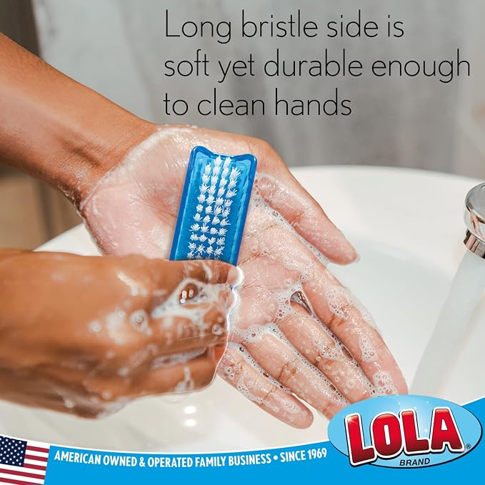 LOLA Classic Hand & Nail Brush, 2 Sided - Image 4