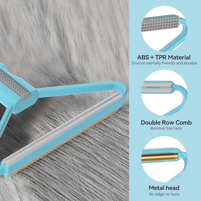Lint Remover, Pet Hair Remover, Dog Cat Hair Remover, Carpet Rake - Image 4