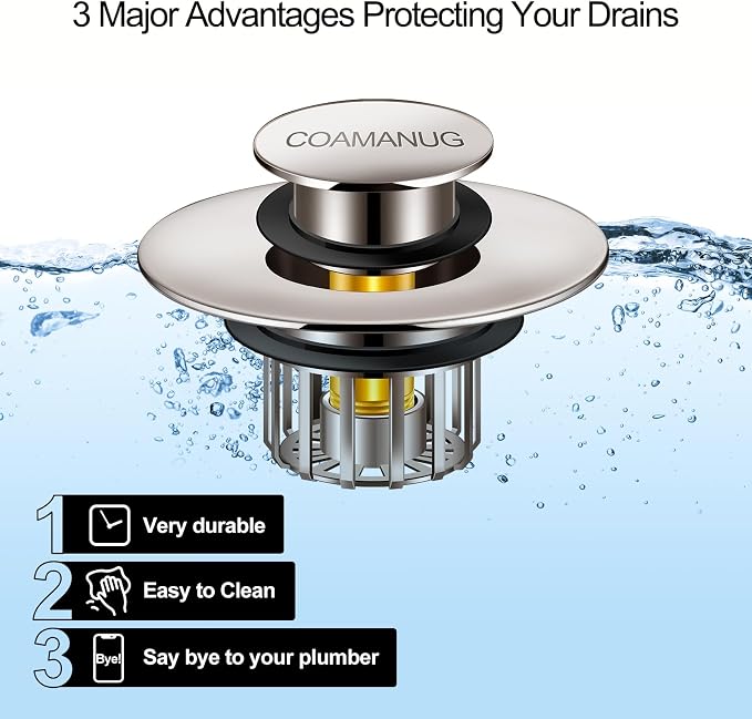 Bathtub Stopper | Pop-up Tub Stopper - Image 7