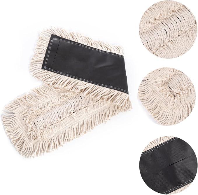 Matthew Cleaning 36'' High Strength Disposable Dust Mop Cotton Cut-end Yarn Mop - Image 4