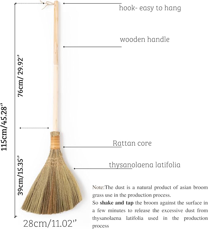 Vietnamese Natural Whisk Broom - Image 2