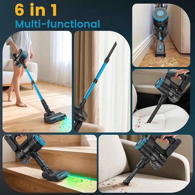 Zefiro Cordless Vacuum Cleaner, 45Mins Runtime Vacuum Cleaners - Image 8