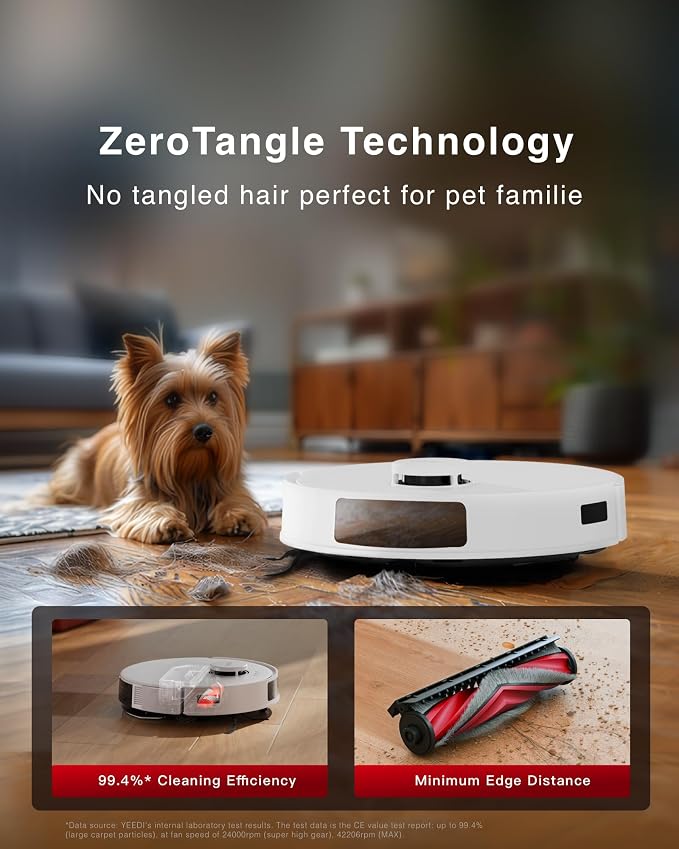 Yeedi C12 Plus Robot Vacuum and Mop, 8000Pa Strong Suction, 7-Week Dust Storage - Image 5