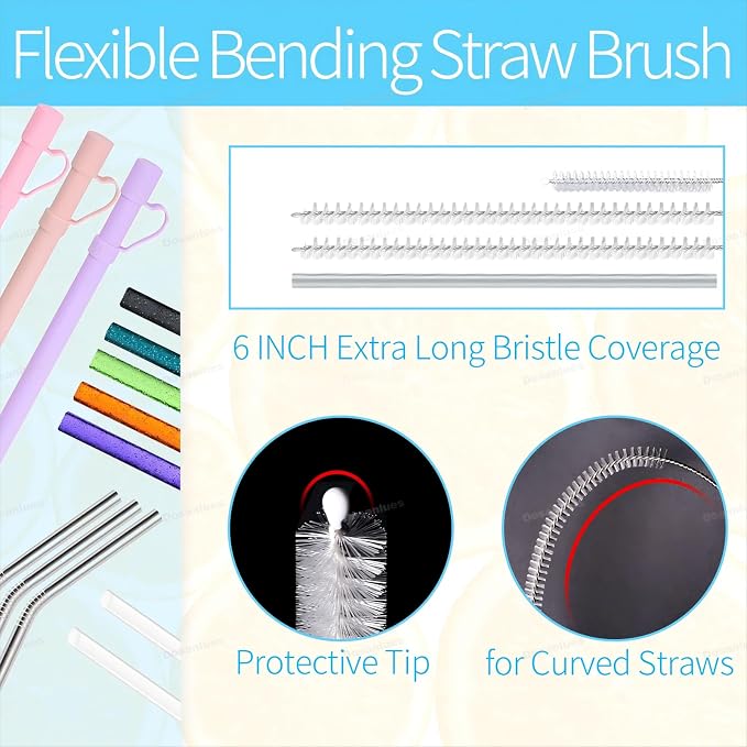 8Pcs Water Bottle Cleaner Brush Compatible - Image 6