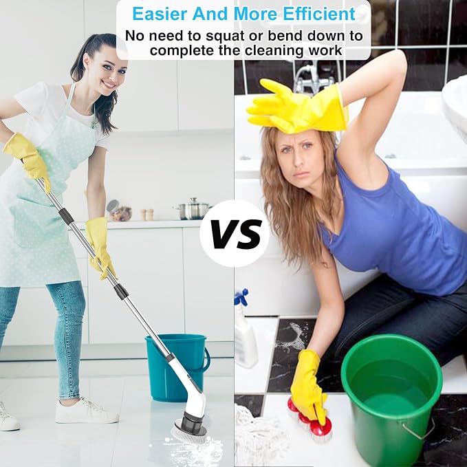 MGLSDeet Electric Spin Scrubber Scrub Brush, Rechargeable Cleaning Brush - Image 4