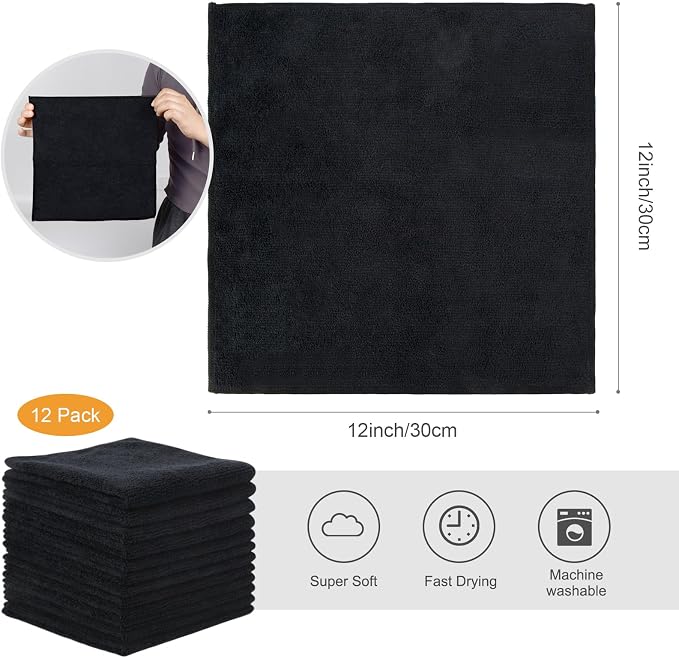 SINLAND Microfiber Cleaning Cloth Absorbent Dish Cloth Kitchen No Streak Dish - Image 2