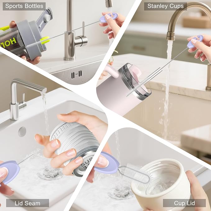 4in1 Straw Cleaner Brush Set, Standing Cleaning Brush Set Includes 7mm &10mm - Image 5