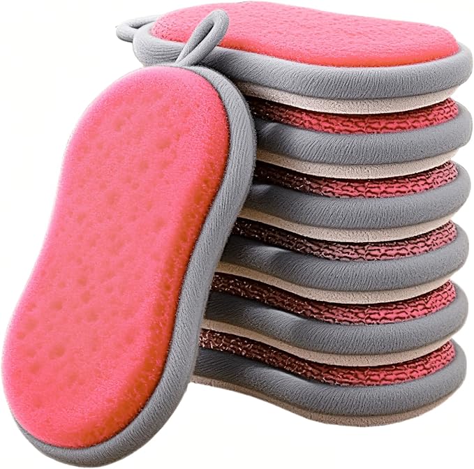 Multi-Purpose Kitchen Scrub & Microfiber Sponge – Durable, Chemical-Free by Unknown