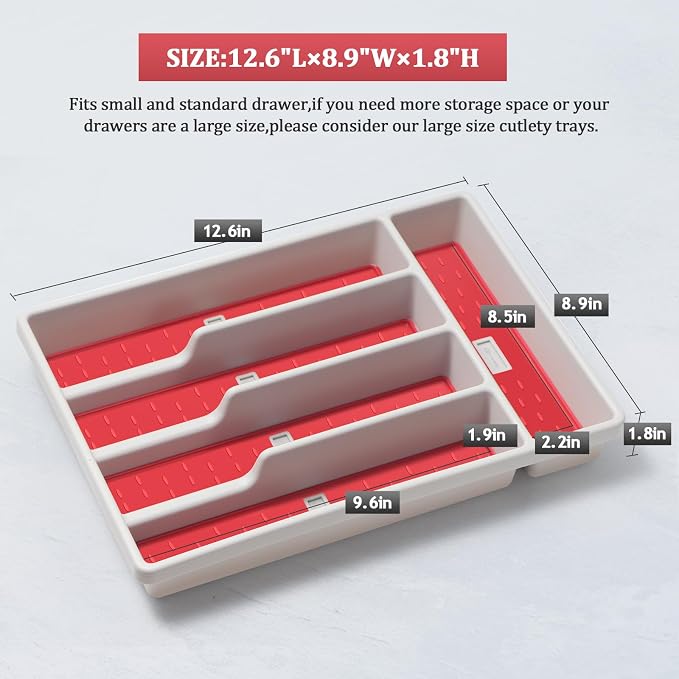 Silverware Organizer with Cutlery Icons，Silverware Tray - Image 3