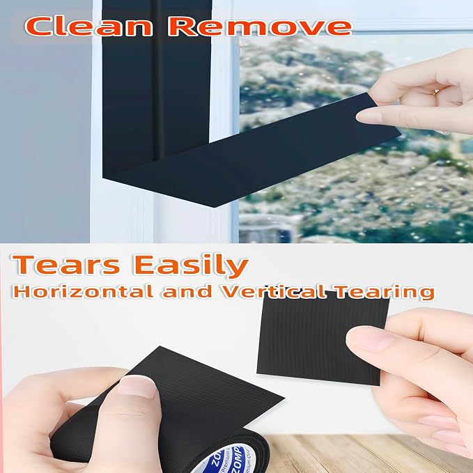 Strong Adhesive Cloth Weather Stripping Tape, 1.8inx33FT, Waterproof, and - Image 5