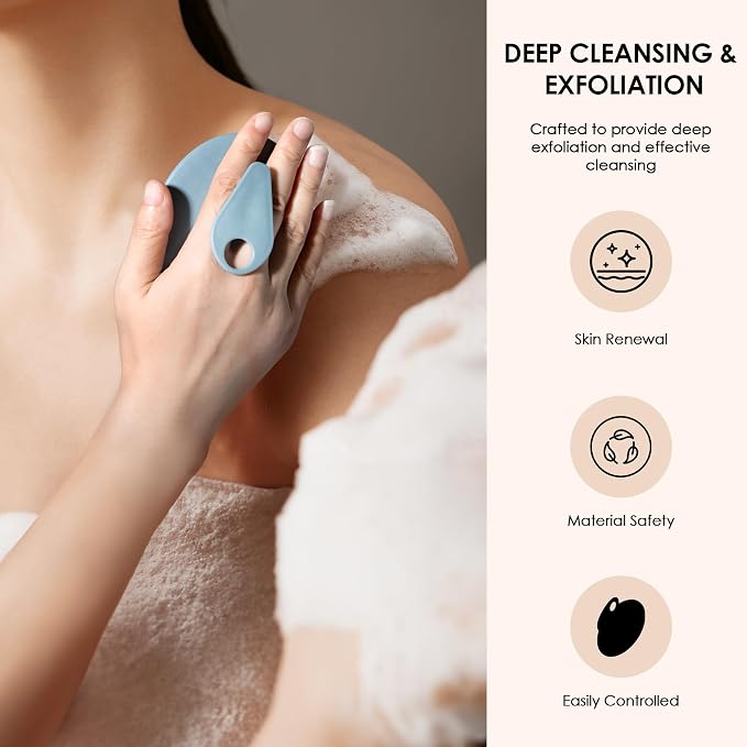 INNERNEED PP Shower Brush Body Exfoliating Scrubber, - Image 6