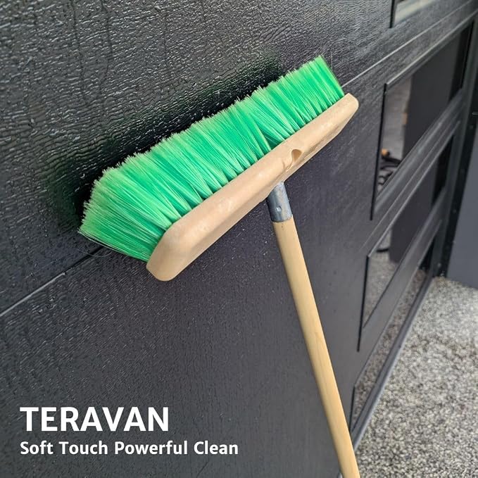 Teravan Green Flow Through Brush Head, 14-Inch Extra Soft Bristle Brush - Image 6