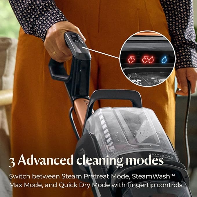 BISSELL Revolution HydroSteam Pet Carpet Cleaner, Upright Deep Cleaner - Image 3