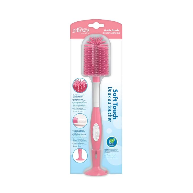 Dr. Brown's Soft Touch No Scratch Baby Bottle Cleaning Brush Nipple Cleaner by DrBrowns