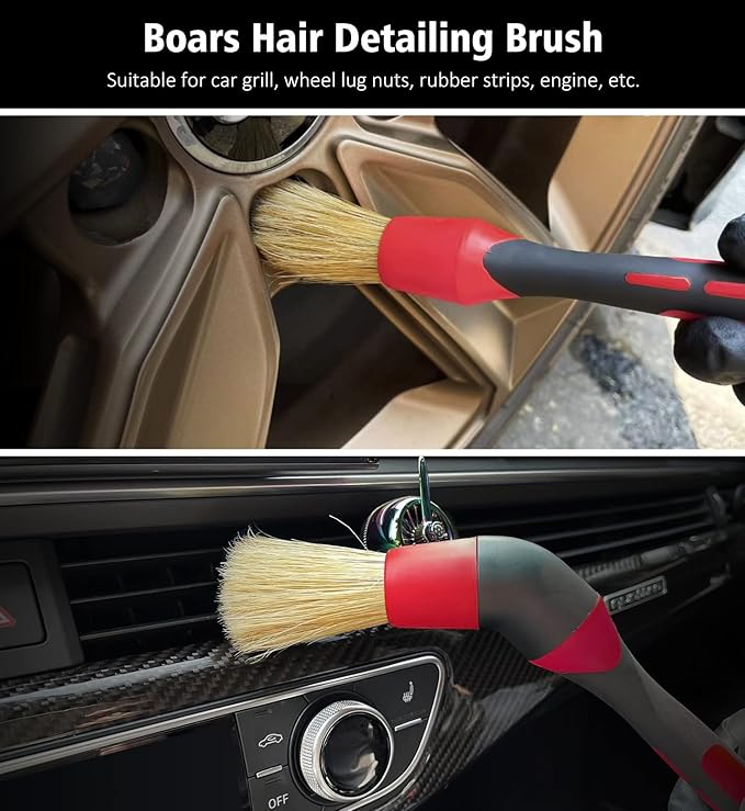 YeewayVeh 4Pack Car Wheel Cleaning Kit, Bendable Wheel Brush and Microfiber Rim - Image 5