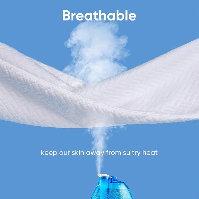 Cooling Waterproof Mattress Protector King Size, Mattress Cover 3D Air Fabric - Image 4