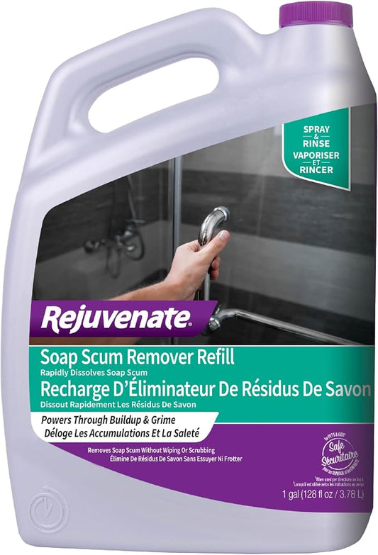 Rejuvenate Soap Scum Remover Refill Easily Dissolves Soap Scum Without Scrubbing by Rejuvenate