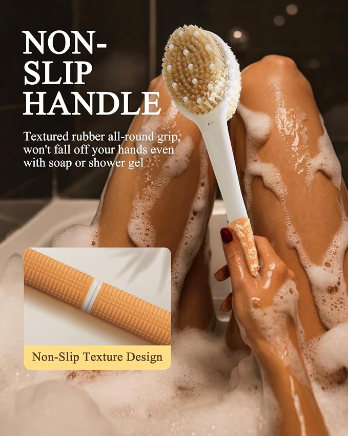 Shower Brush for Massage Dry Brushing: Back Scrubber for Shower - Image 6