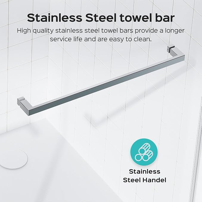 56''-60''W x 76''H Frameless Double Sliding Shower Door, 3/8'' Thick SGCC - Image 6