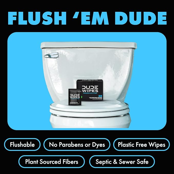 DUDE Wipes On-The-Go Unscented Travel Wipes - Image 3