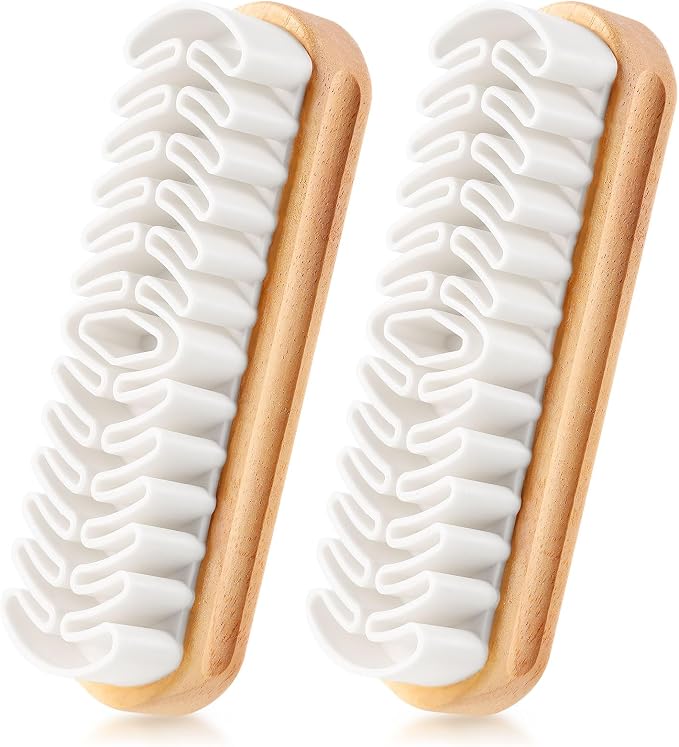 2 Pcs Suede Shoe Brush Nubuck Leather Cleaner Shoes Shine Dauber Crepe by ZJoey