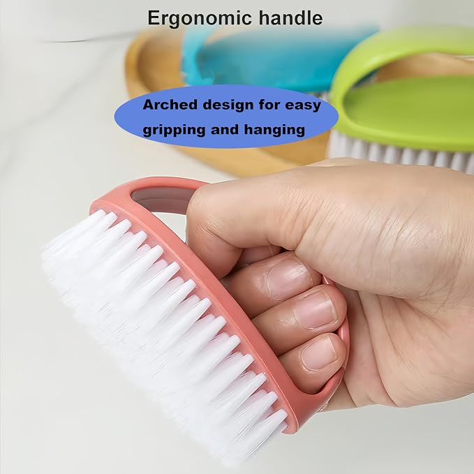 2 Pack Scrubbing Brushes for Cleaning, Heavy Duty Scrub Brush Nylon Stiff - Image 4