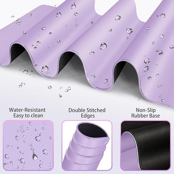 Desk Mat Purple, Large Gaming Mouse Pad - Image 2