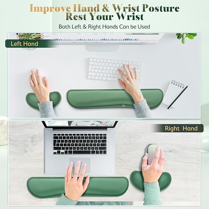 Gimars Upgrade Enlarge Silky and Superfine Fabric Gel Memory Foam Keyboard - Image 6