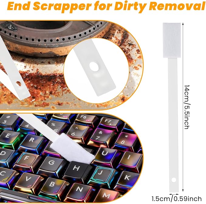 50 Pcs Disposable Crevice Cleaning Tool Crevice Brush Crevices Hole Cleaning - Image 2