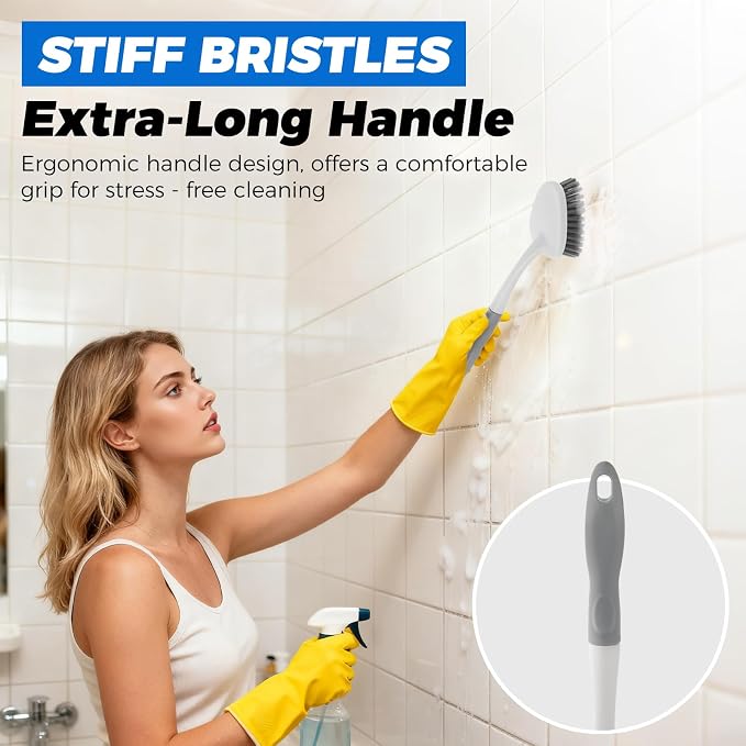 3 Pack Heavy Duty Scrub Brush Set - Image 5
