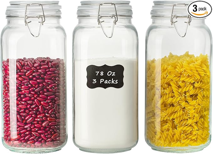 78oz Glass Food Storage Jars by Unknown