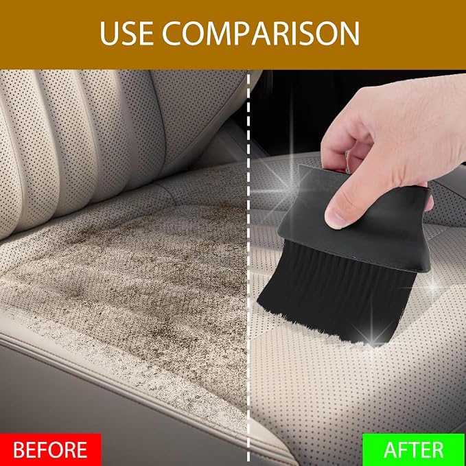 Auto Interior Dust Brush, Car Detailing Brush, Soft Bristles Auto Exterior - Image 6