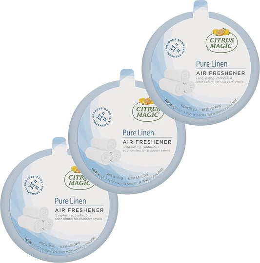 Citrus Magic Odor Absorbing Solid Air Freshener, Pure Linen by CitrusMagic