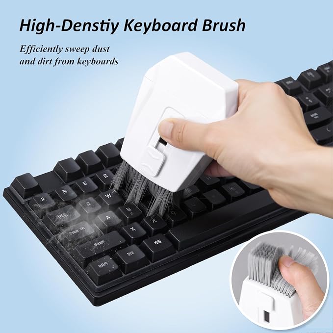Keyboard Brush, Portable Keyboard Cleaner Soft Bristle Cleaning Brush, Safe - Image 2