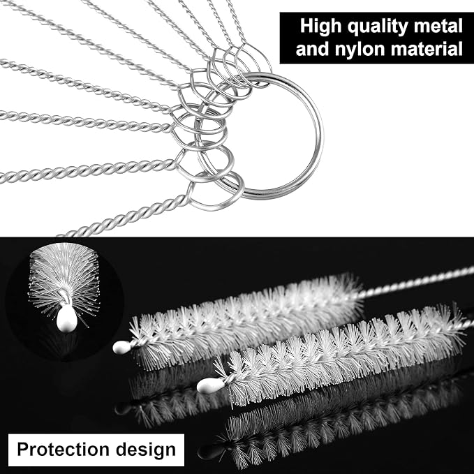 Reusable Straw Cleaning Brushes Bottle Test Tube Long Straw Cleaning Brush - Image 3