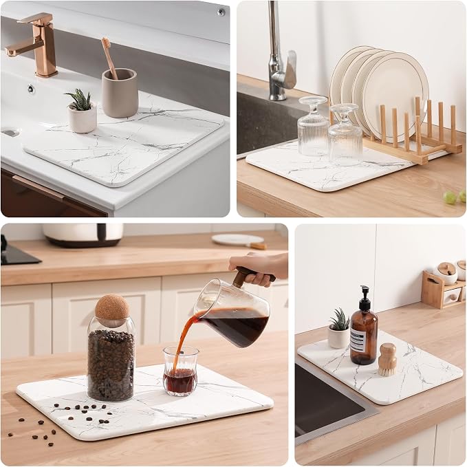 2 Pack Quick Dry Stone Drying Mat - Image 6