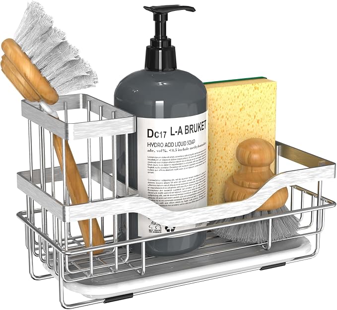 Vanwood Kitchen Sink Caddy Organizer Sponge Holder by VanwoodKtichenExperys