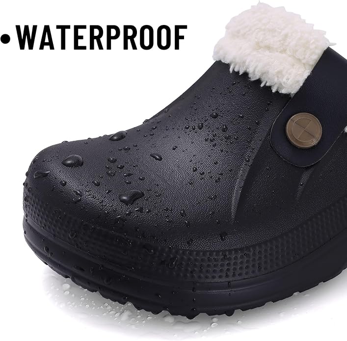Beslip Classic Fur Lined Clogs Waterproof Winter Fuzzy Slippers - Image 4
