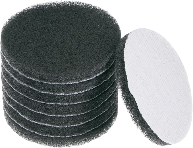 HARFINGTON 8pcs Drill Power Brush 4 Inch Tile Scrubber Scouring Pads 1500 Grit by HARFINGTON