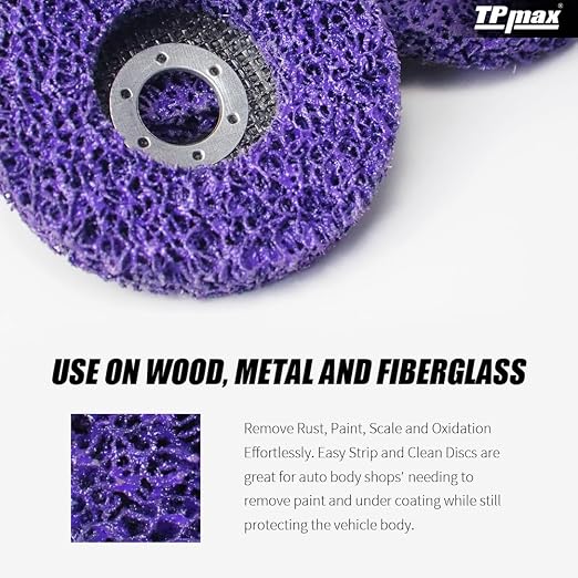 4-1/2" x7/8'' Stripping Discs Rust Remover Wheel Remove Paint and Oxidation - Image 5