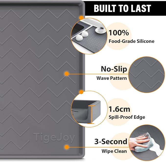 TigeJoy 34" x 22" Under Sink Mats - Image 4