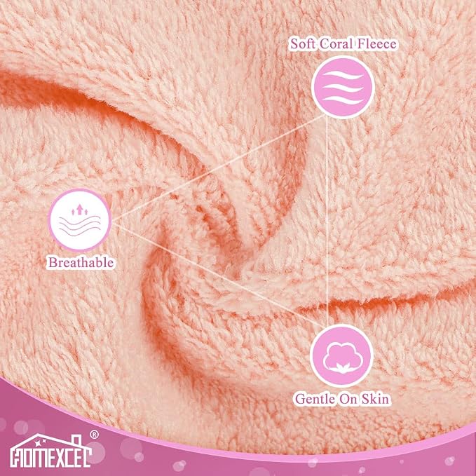 HOMEXCEL Premium Makeup Remover Cloth 24 Pack, Reusable Super Soft 7 x 7 Inch - Image 2