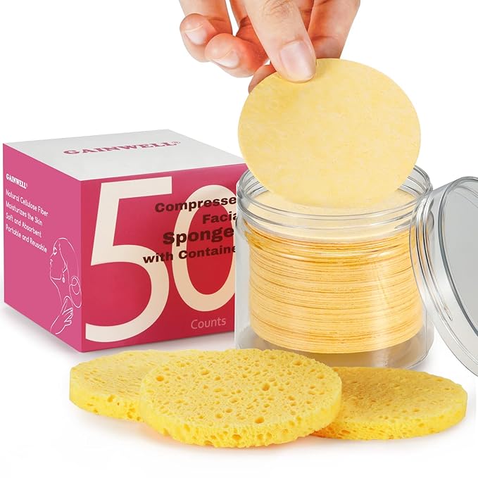 GAINWELL 50-Count Compressed Facial Sponges by GAINWELL