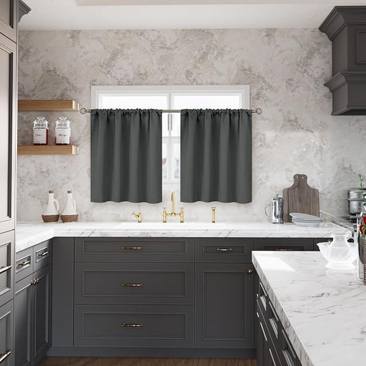 BGment Short Blackout Curtains 30 Inches Length - Image 2