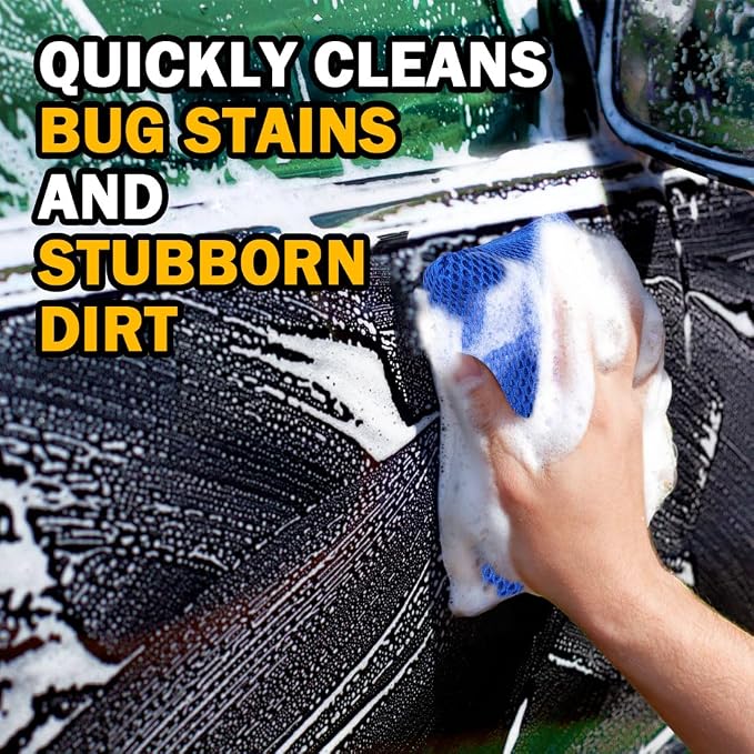 AIDEA Car Wash Sponge, Microfiber Large Bug and Tar Remover - Image 4