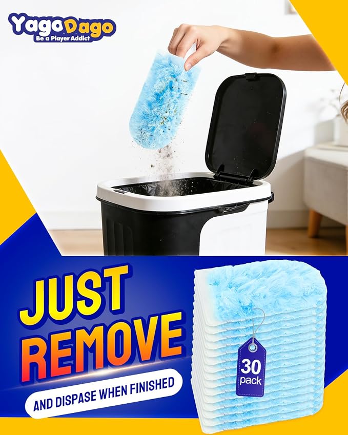 32 Count Dusters Refills with 2 Handles, 360 Heavy Duty Dusters Refills - Image 5