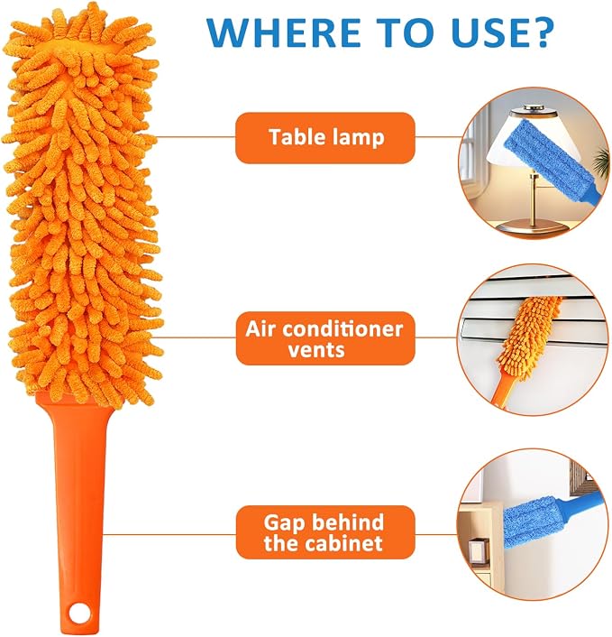 3 Pcs Professional Gap Cleaning Duster Sets, Microfiber Dusters - Image 3