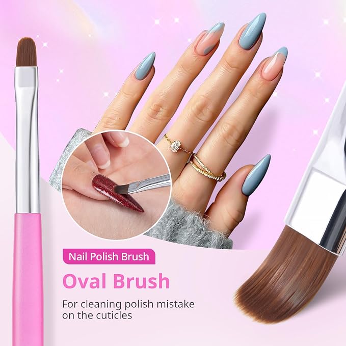 AIRSEE Nail Art Clean Up Brushes, Painting Brushes, Art Design DIY Tools - Image 5
