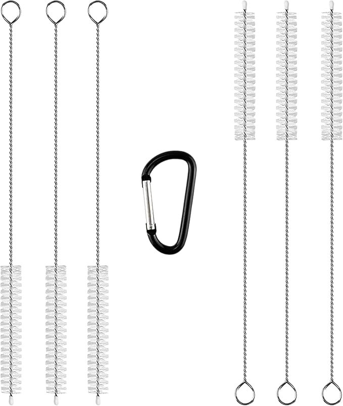 6 Straw Cleaner Brush Extra Long by HiVisible